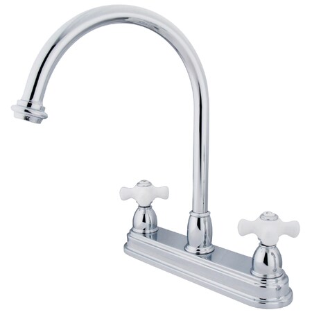 Kingston Brass Restoration Centerset Kitchen Faucet, Chrome KB3741PX